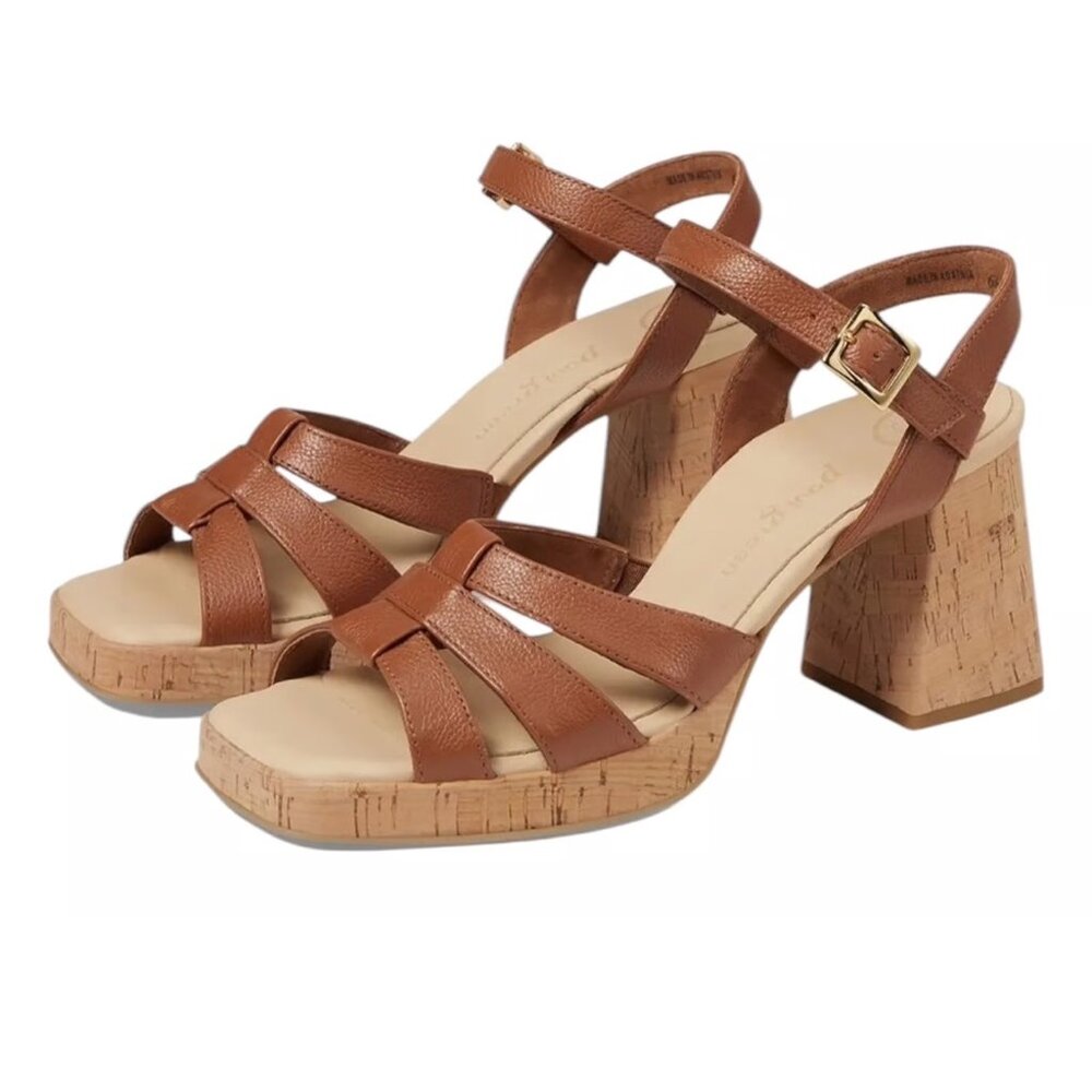 Paul Green Tan Strappy Heels - Picture 2 of 16